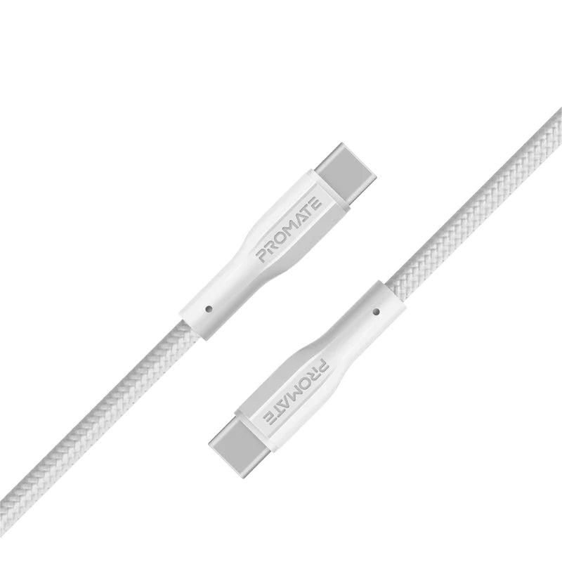 Promate xCord-CC Data & Charge USB-C to C Cable 1M White