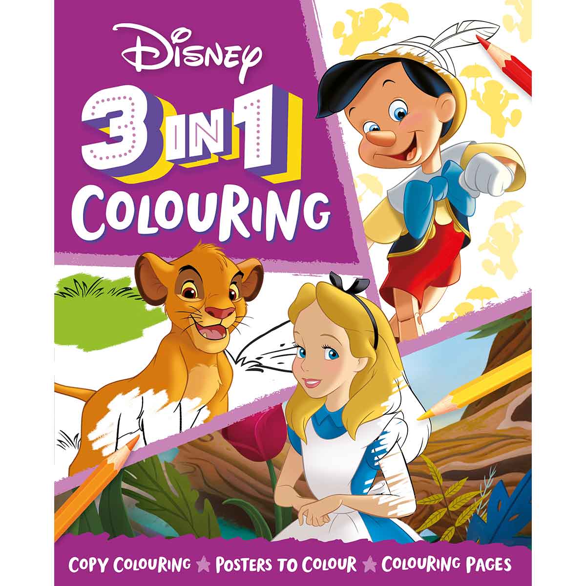 Disney 3-In-1 Colouring