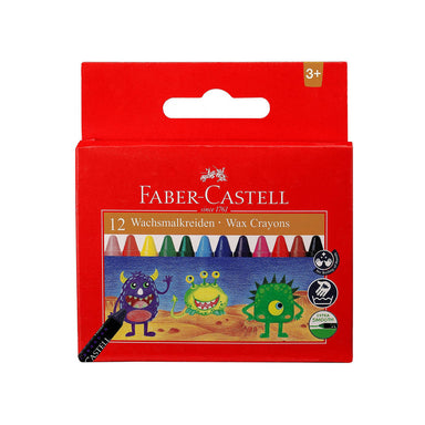 Faber Castell 90mm Coloring Cryons Carton 12 Colors - DNA