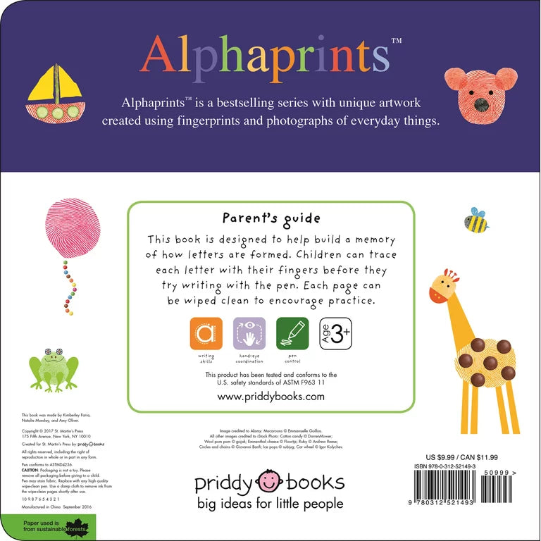 Alphaprints: Trace, Write, And Learn ABC