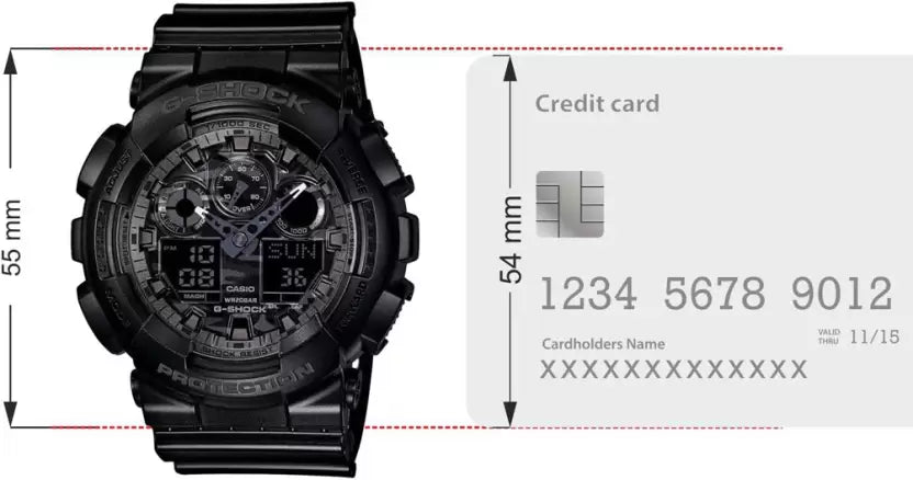 Casio Ga100Cf G Shock Analog Digital Watch Black
