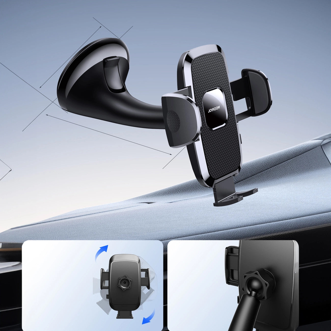 Joyroom JR-ZS259 Mechanical Car Phone Holder (Windshield)