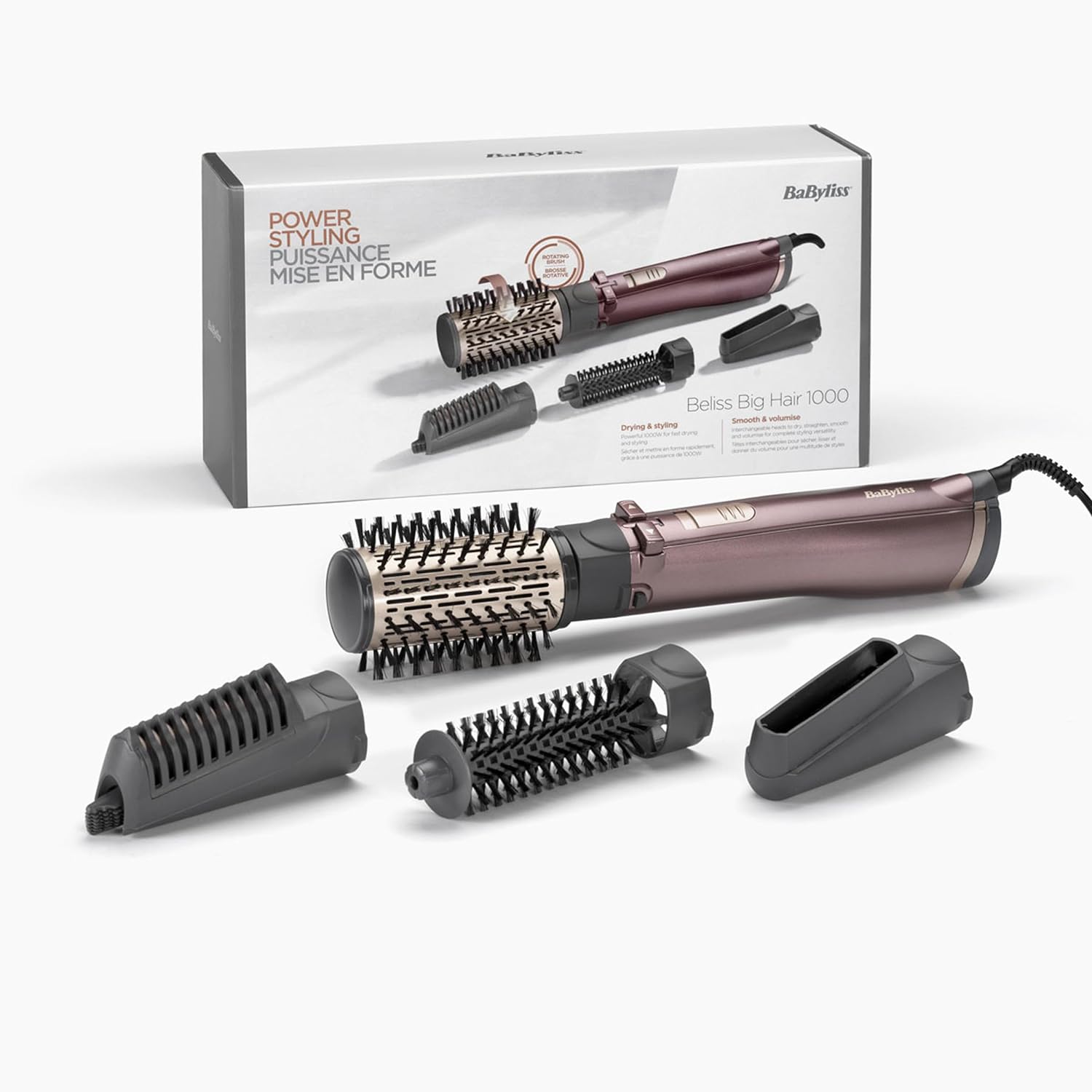 Babyliss AS960SDE Rotating Air Brush 2 Speeds Temps 1000W