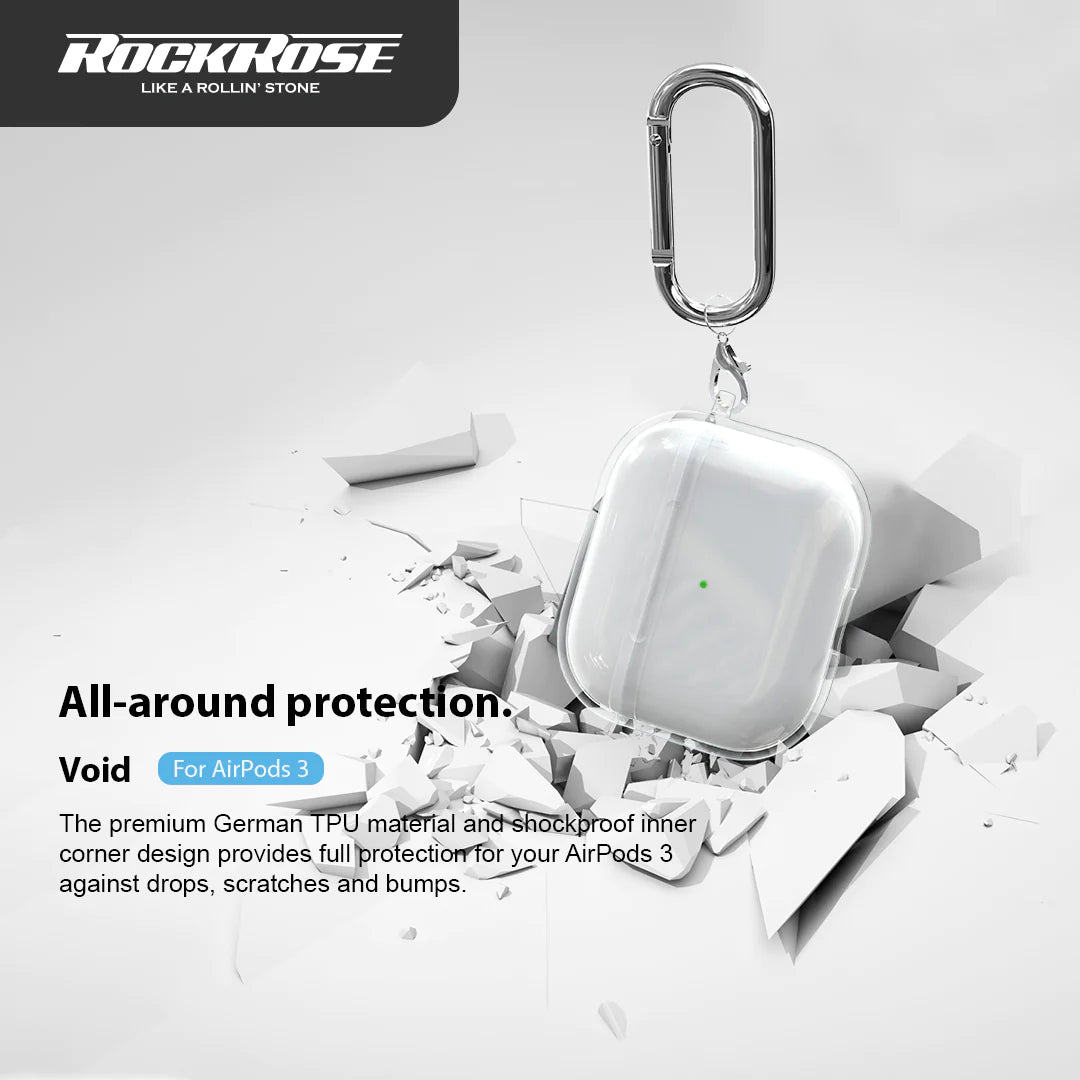 RockRose Void Clear TPU Case For AirPods 3 Clear