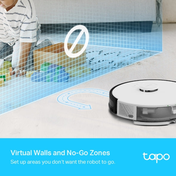 Tapo RV30, LiDAR Navigation Robot Vacuum & Mop 0.4L