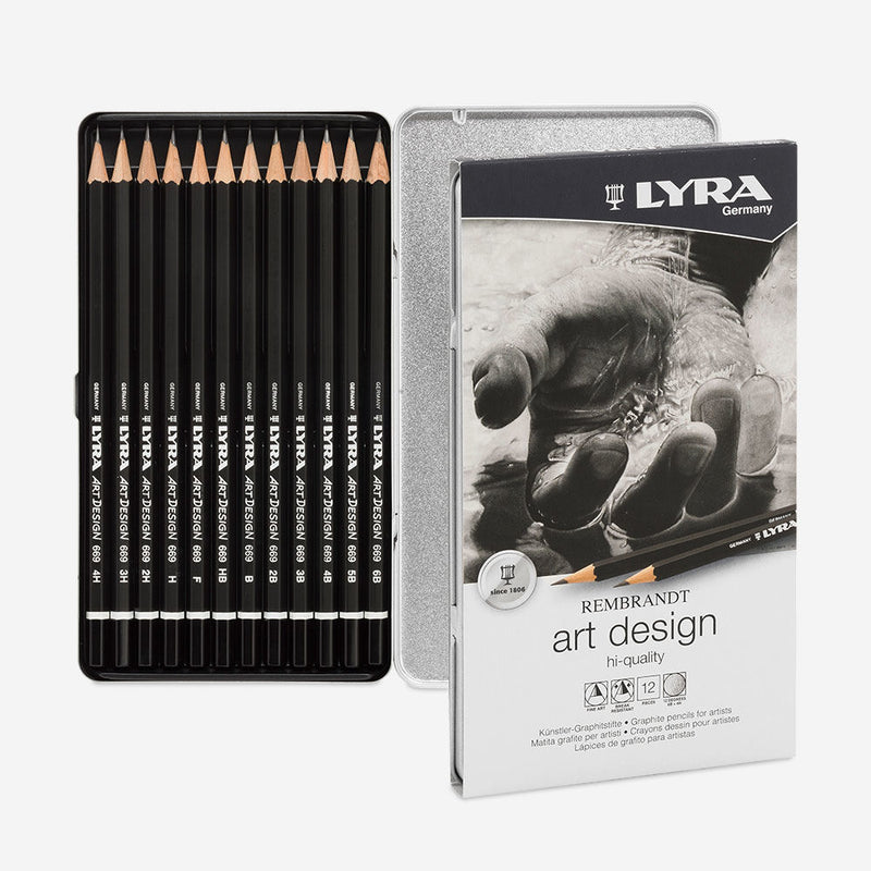Lyra Metal Case Rembrandt Art Design Set
