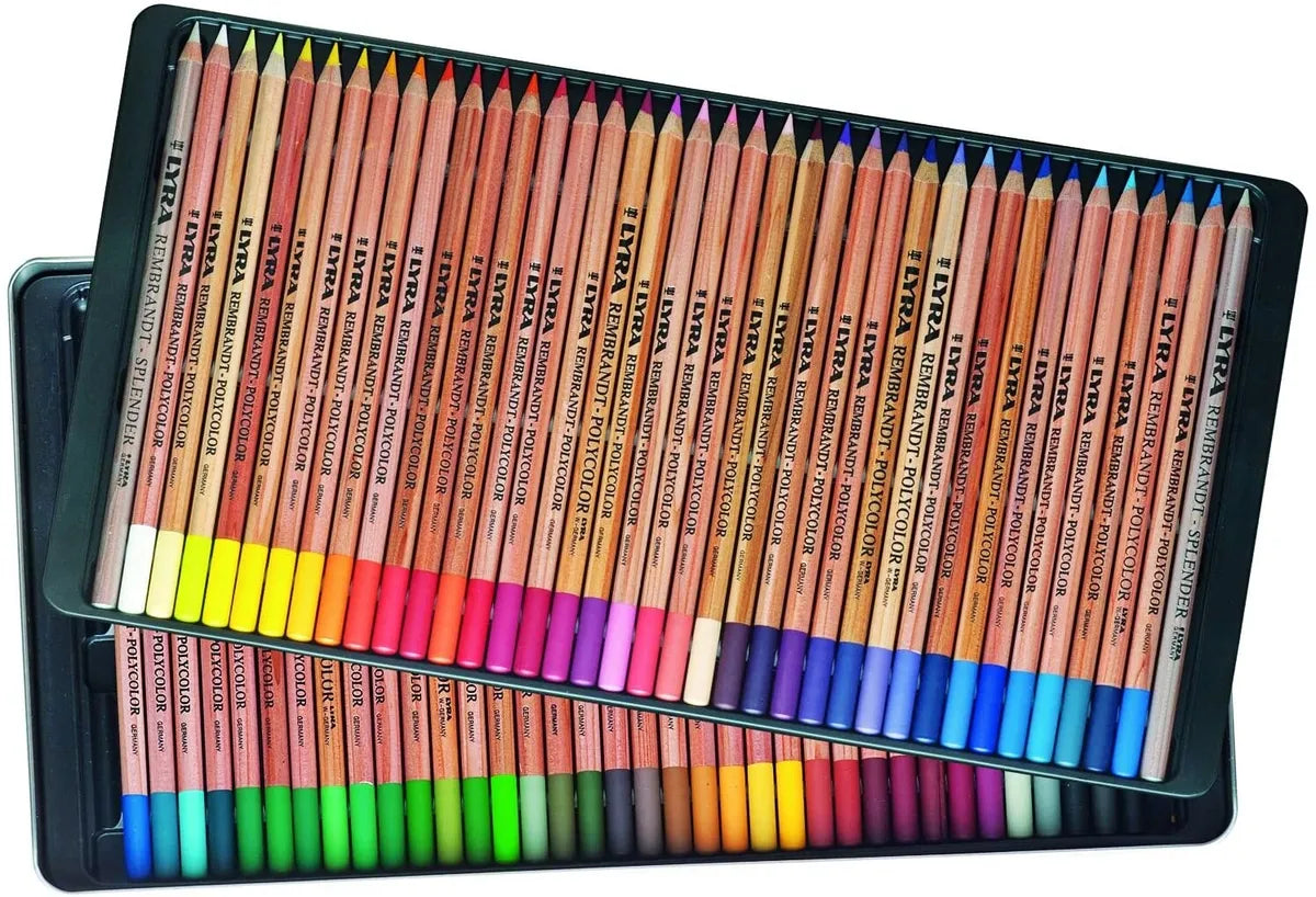 Lyra Metal Case Rembrandt Polycolor 72 Ass. Coloured Pencils