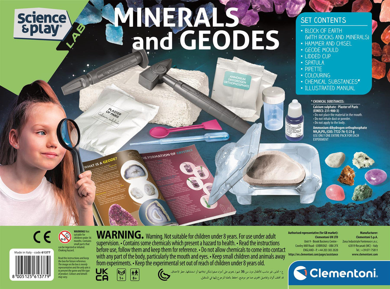 Clementoni - Science & Play Lab-Minerals & Geodes