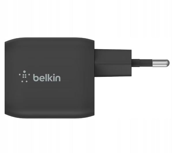 Belkin Dual USB-C GaN Wall Charger with PPS 45W Black