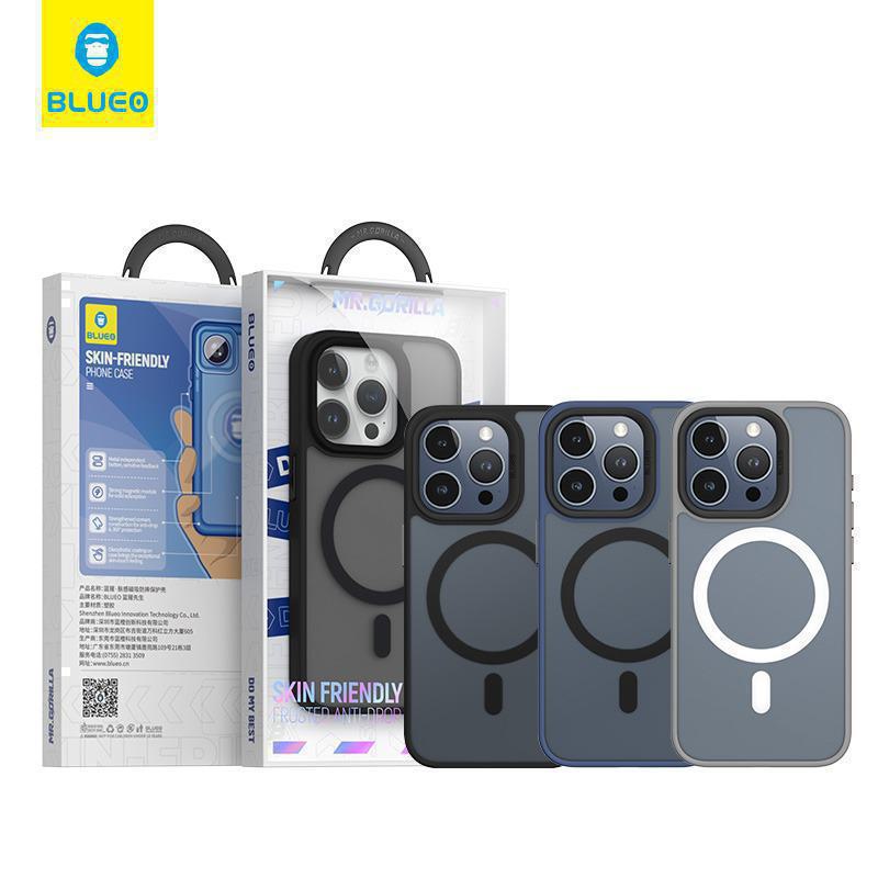 BLUEO Skin Anti Drop Case With Magnetic IPH 15 Pro Grey