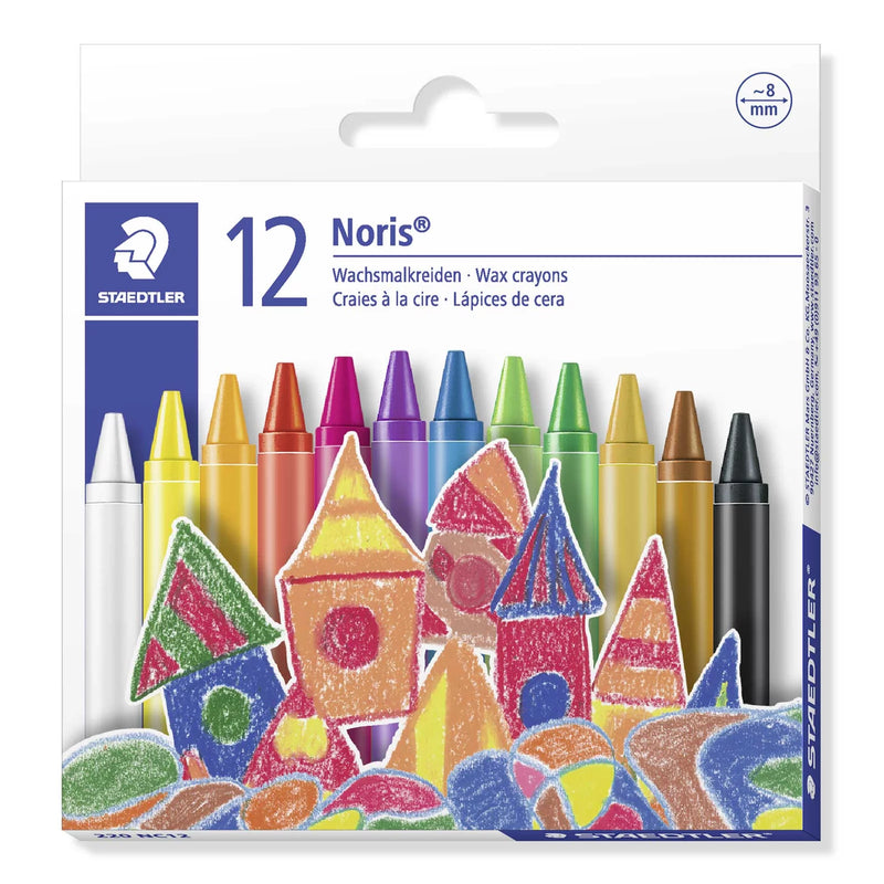 Staedtler Noris Club Wax Crayons 12 Color Pencils