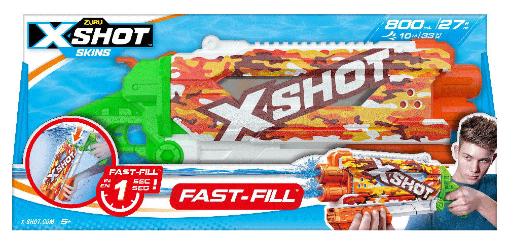 X-Shot Shotgun Sun Camo Fast-Fill Skins Open Box