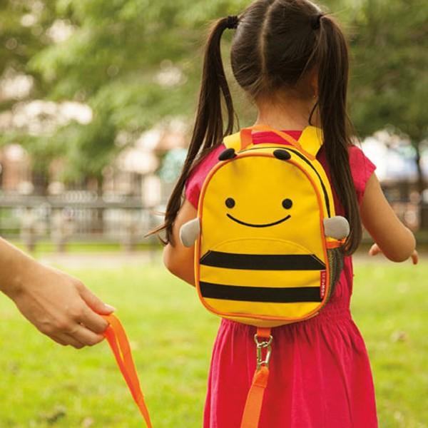 Mini Backpack With Safety Harness - Bee