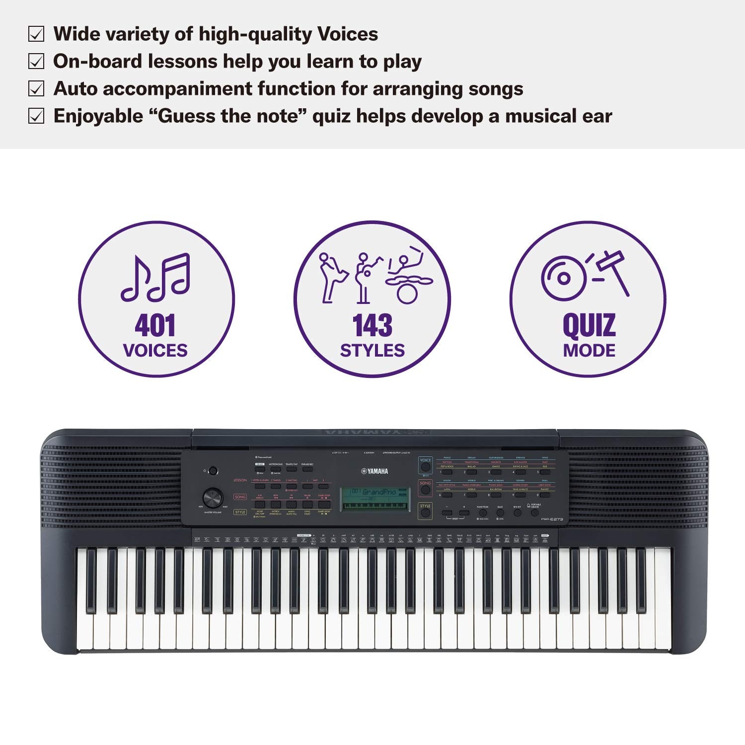 Yamaha PSR-E273 Portable keyboard 61 keys