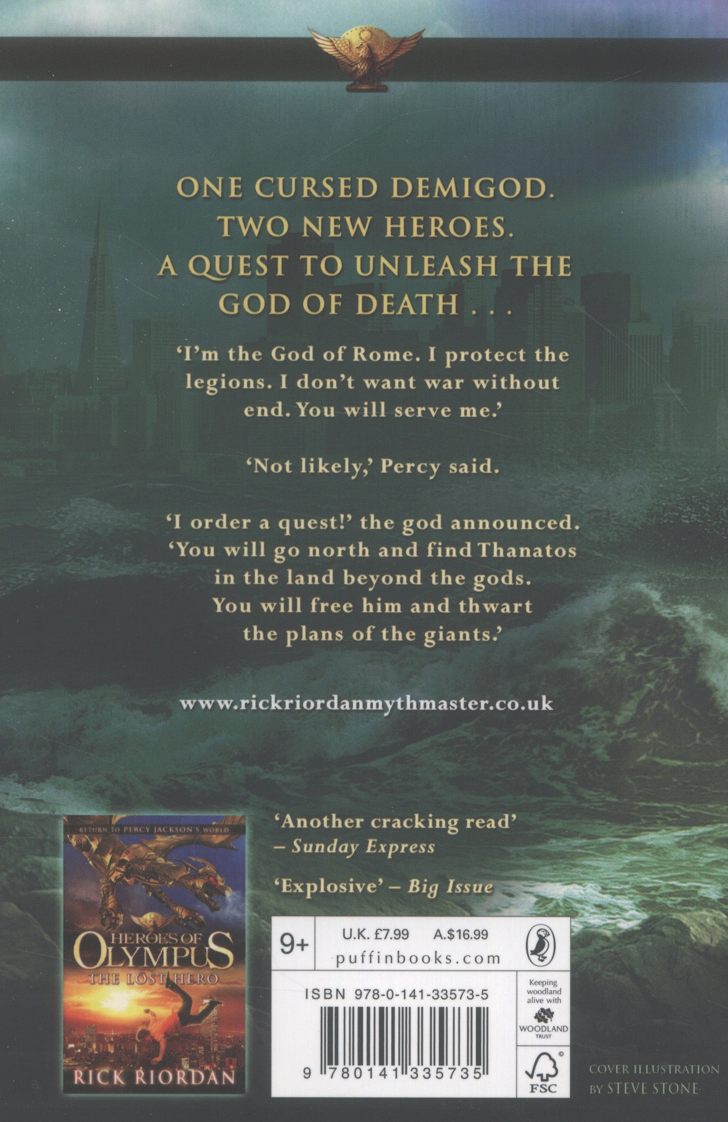 The Son Of Neptune: Heroes Of Olympus Book 2