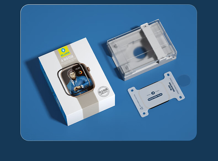 BLUEO Apple Watch Screen Protector S7/S8 45MM Black