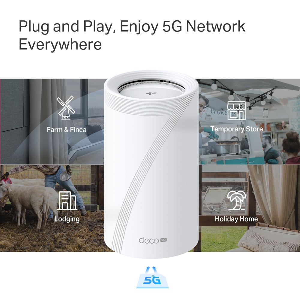 TP-Link Deco BE65(1-pack) Whole Home Mesh Wi-Fi 7(Tri-Band)