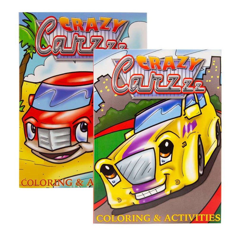 Bazic Jumbo Crazy Carzzz Coloring & Activity