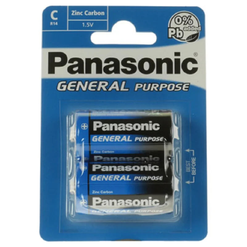 Panasonic Manganese Battery C x2