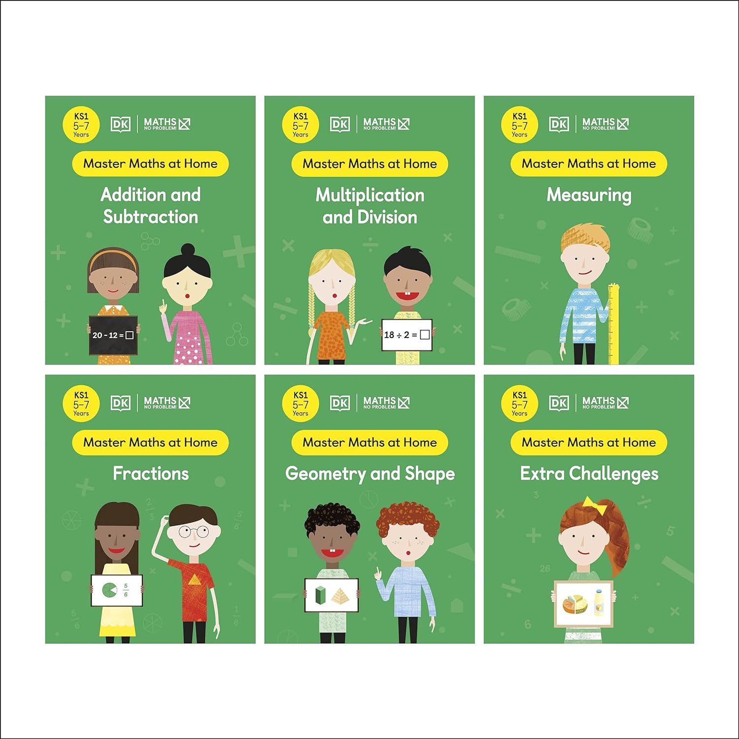 Maths ― No Problem! Collection Of 6 Workbooks, Ages 5-7 (Key Stage 1)