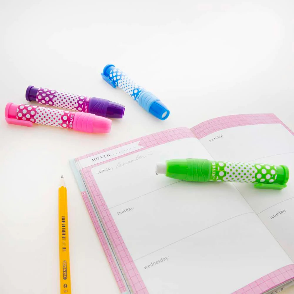 Bazic Dot.Ted Retractable Stick Erasers
