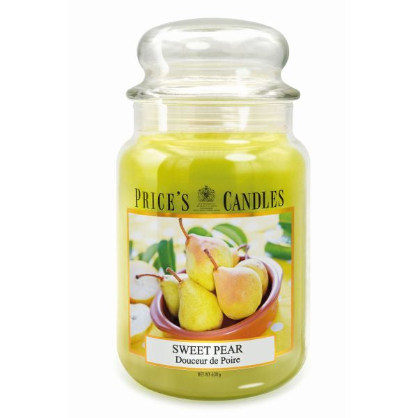 Prices L Scented Candle Jar 630G Burntime 150H Sweet Pear