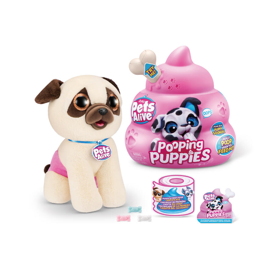 Pets Alive-Pooping Puppies- Interactive Plush