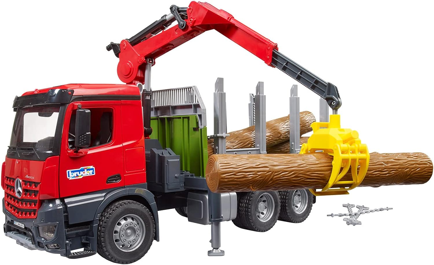 Bruder - Arocs Timber Truck With Loading Crane & Trunks