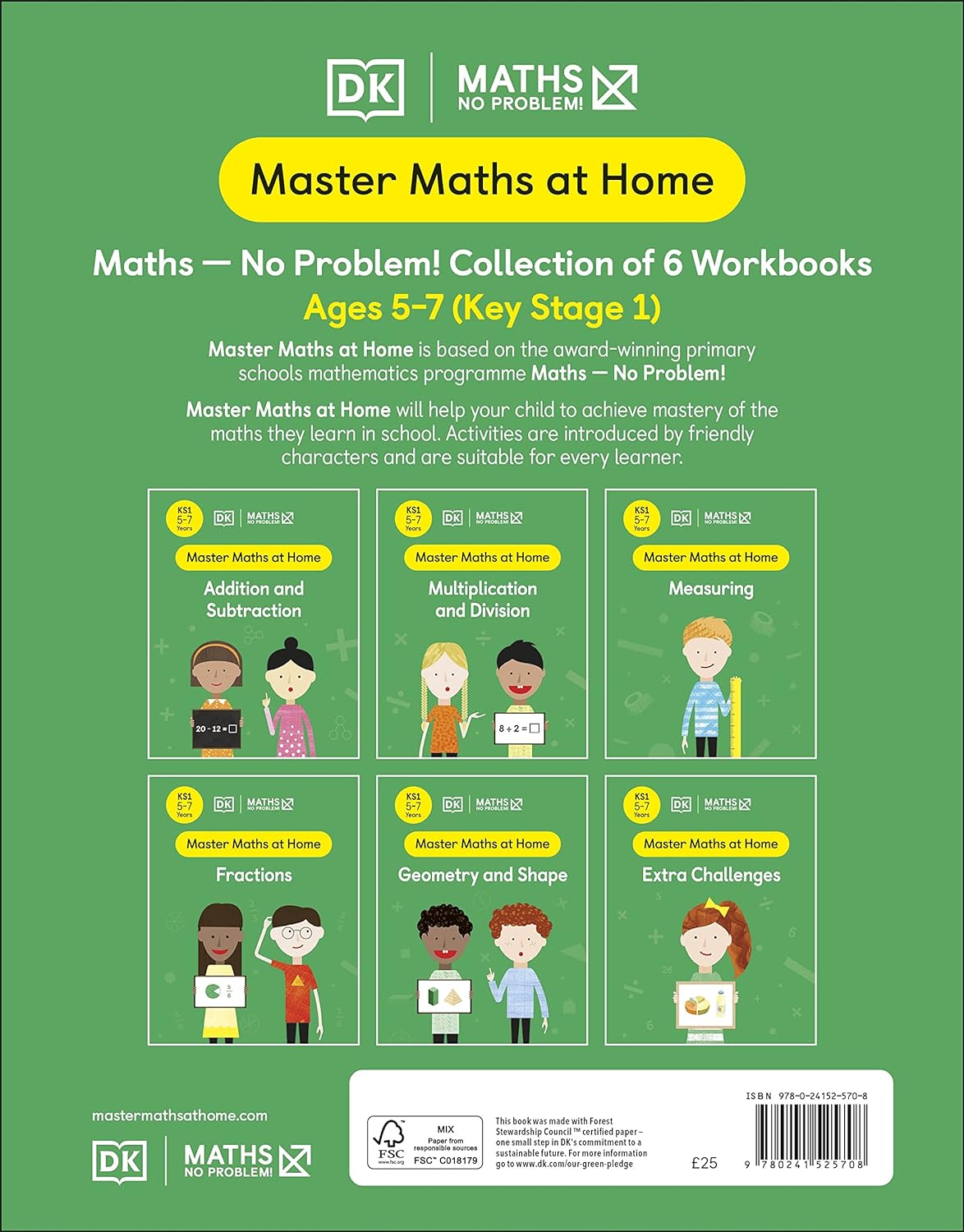 Maths ― No Problem! Collection Of 6 Workbooks, Ages 5-7 (Key Stage 1)