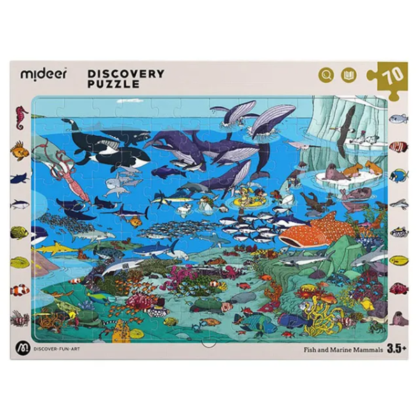 Mideer - Mideer Discovery Puzzle - Fish And Marine Mammals