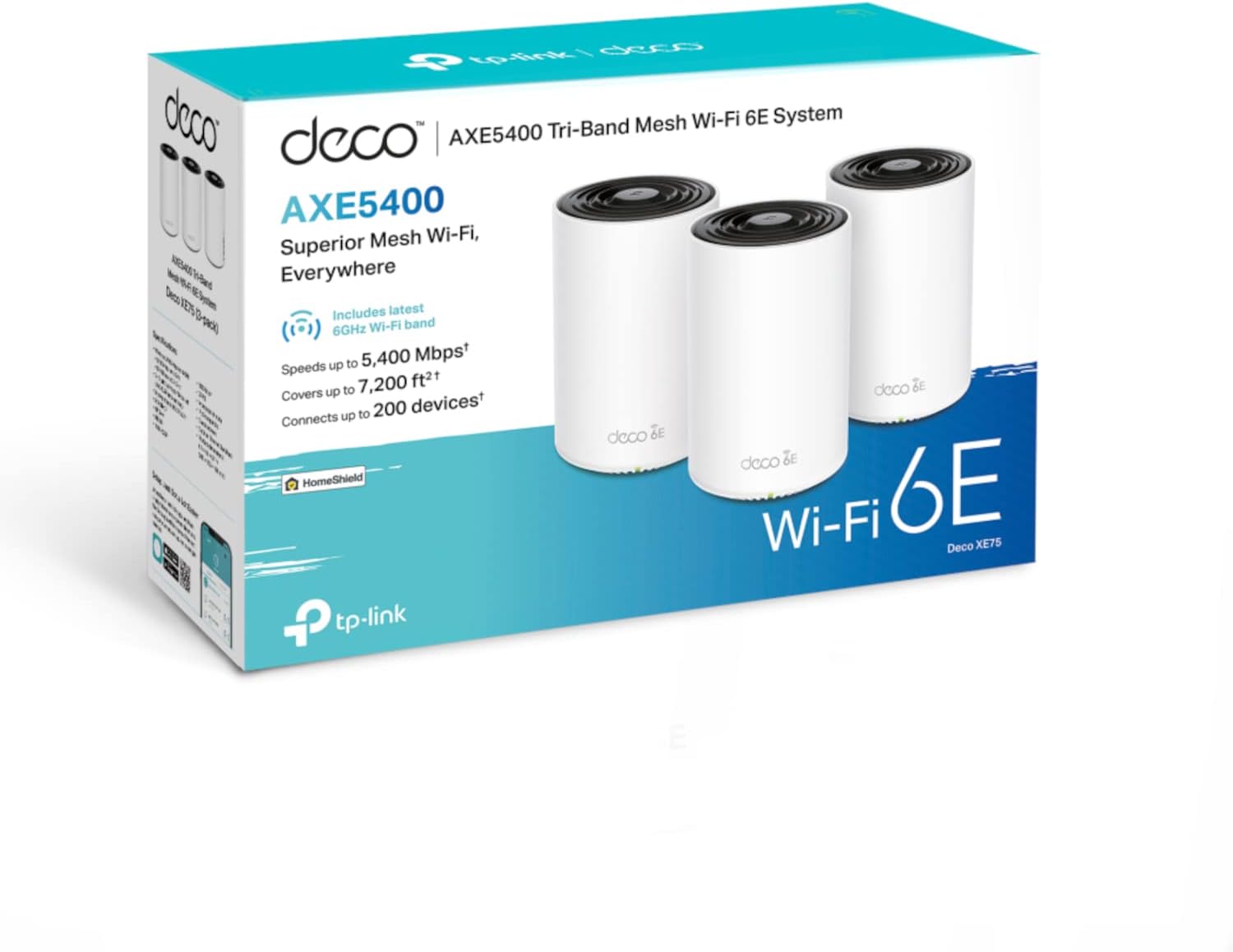 TP-Link Deco X55(3-pack)|AX5400 Whole Home Mesh Wi-Fi 6 Unit
