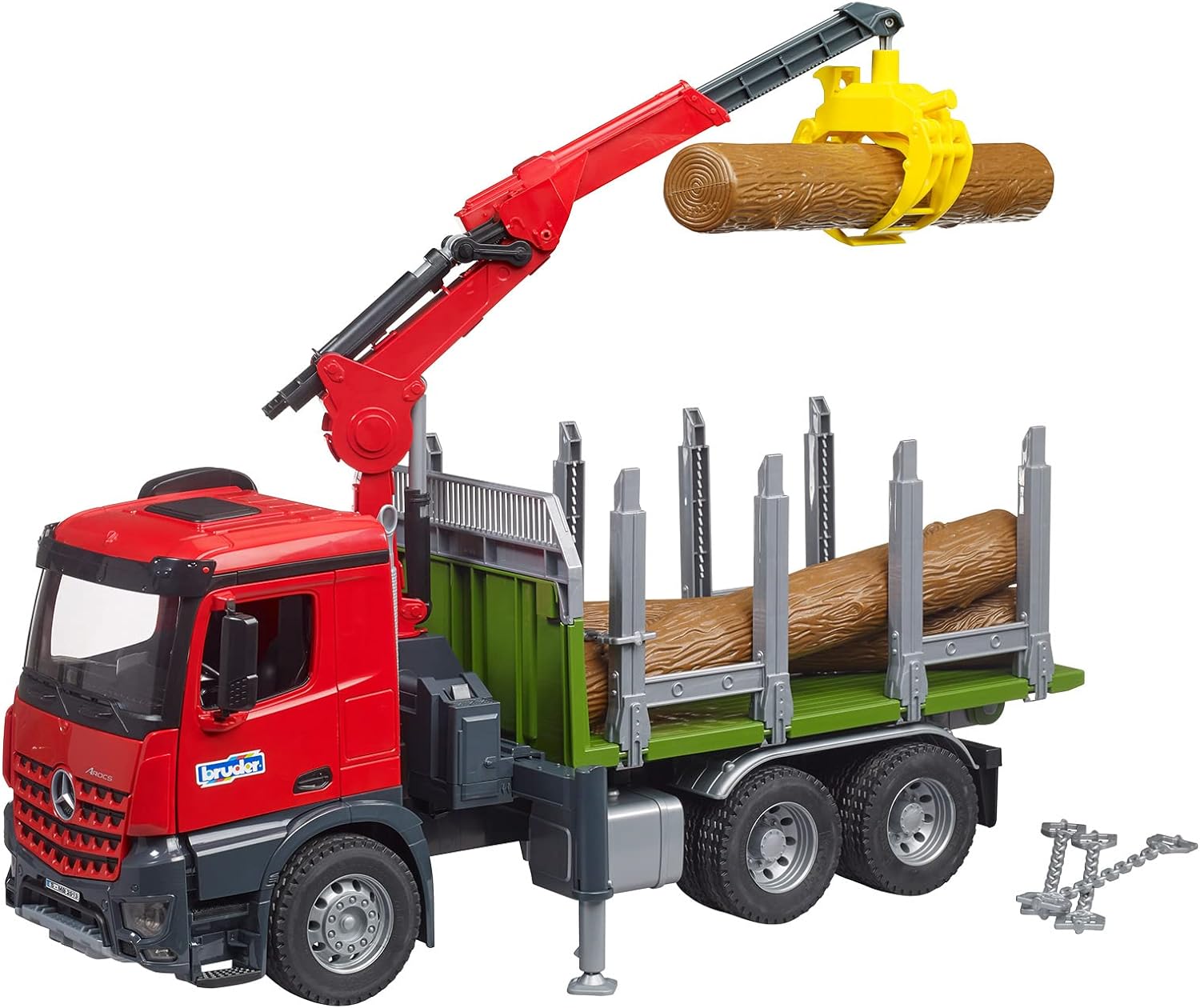 Bruder - Arocs Timber Truck With Loading Crane & Trunks