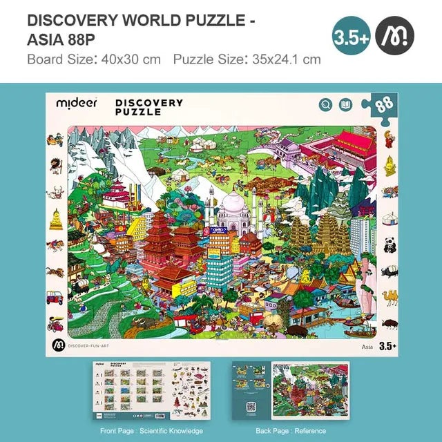 Mideer - Mideer Discovery Puzzle - Asian 88P