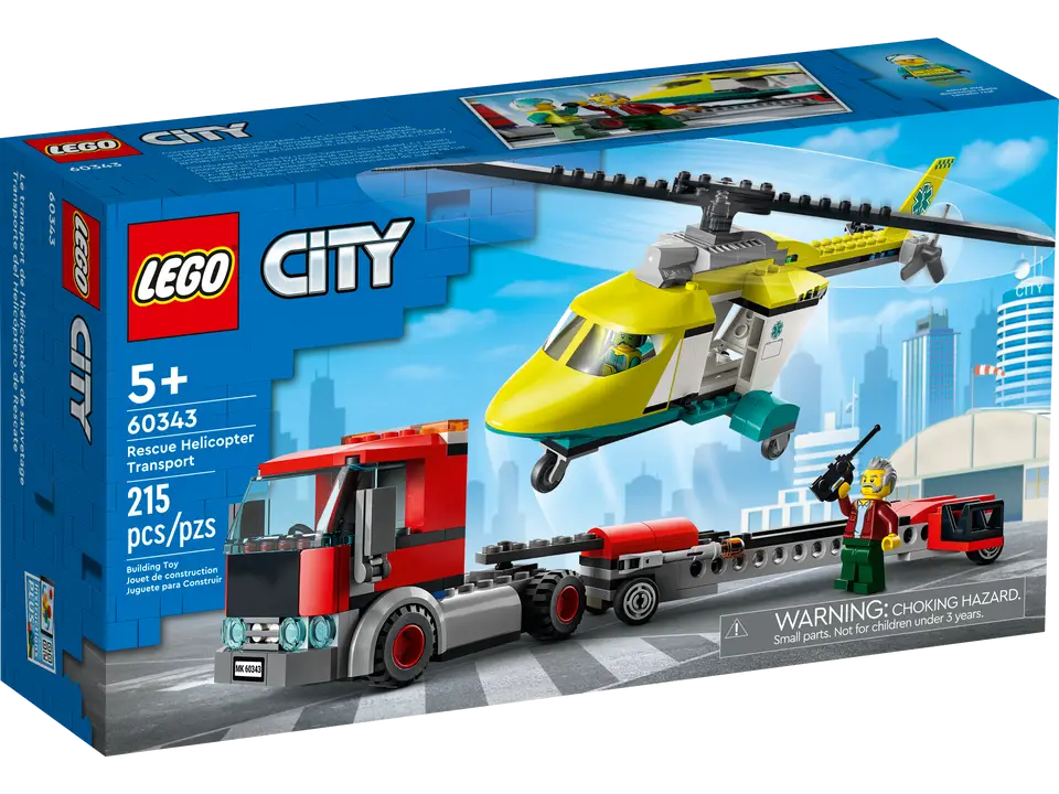 Lego City - Rescue Helicopter Transports