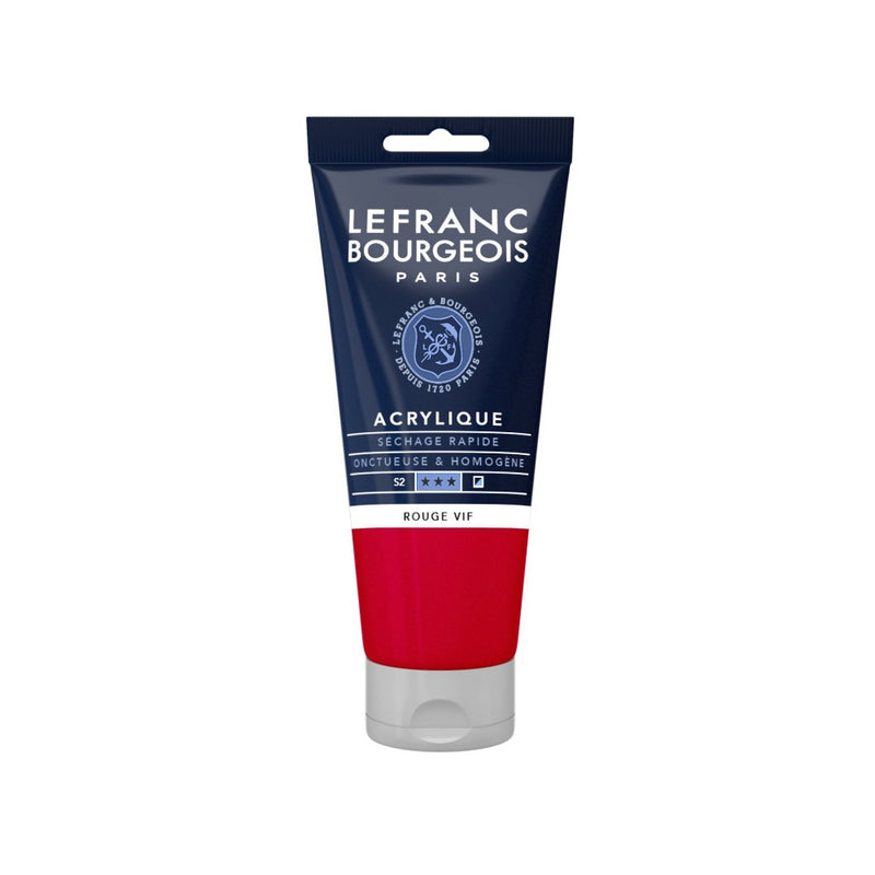 Lefranc Bourgeois Fine Acrylic Colour 80Ml Bright Red