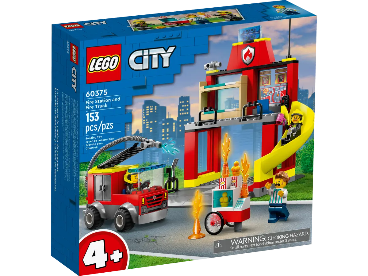 Lego City - Fire Station And Fire Truck