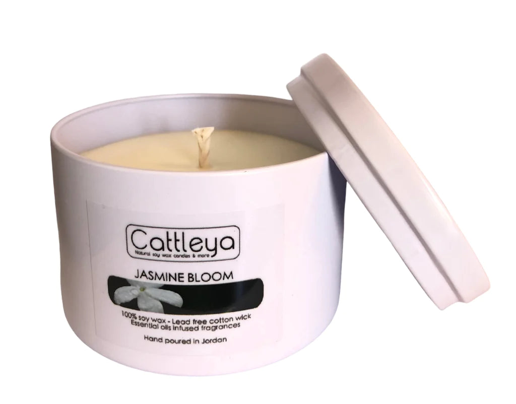 Cattleya - Soy Wax Candle Tin&Lid Jasmine Bloom