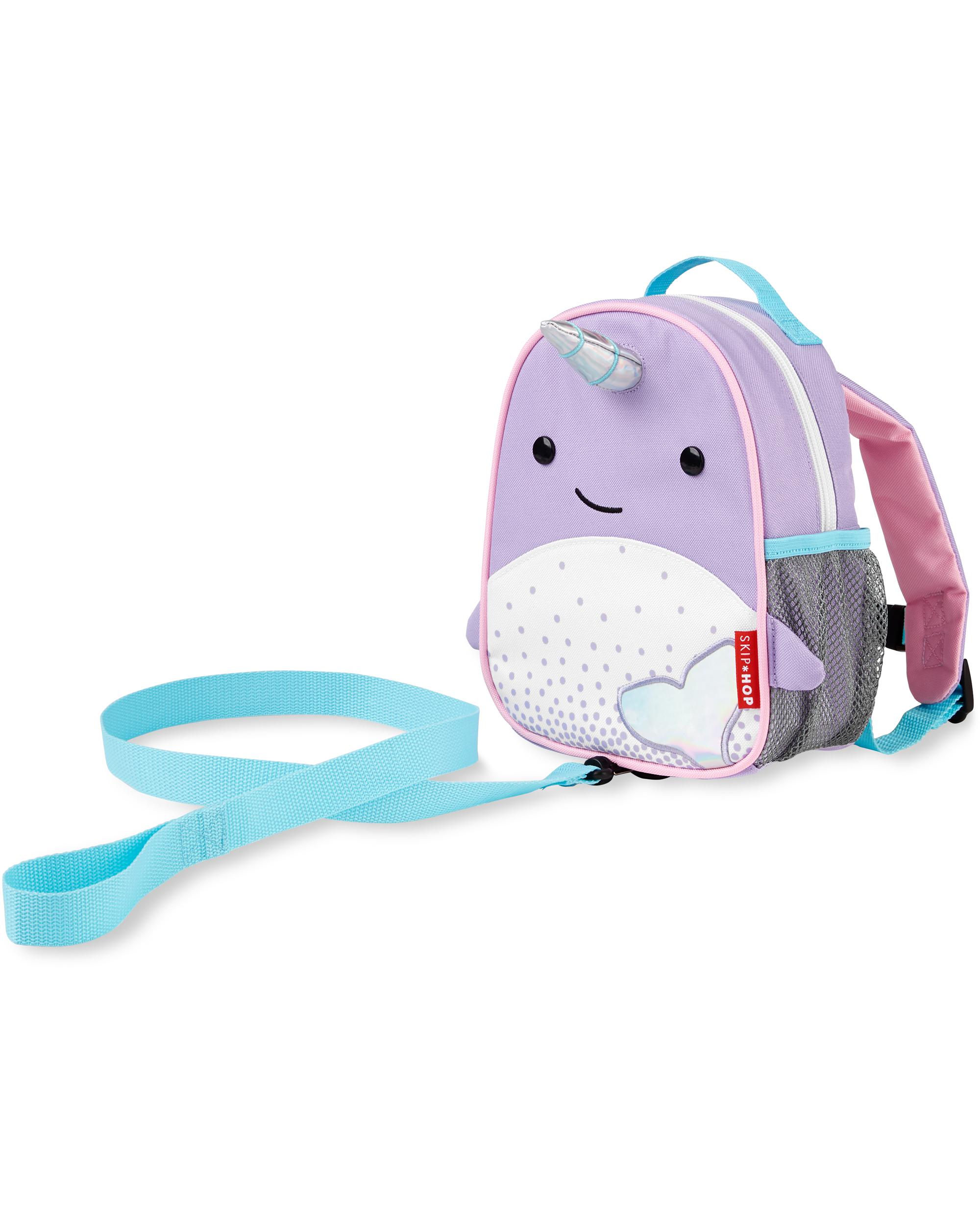 Mini Backpack With Safety Harness - Narwhal