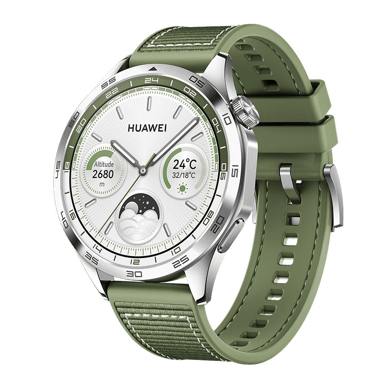 HUAWEI WATCH GT 4 46mm Green Green Woven Strap