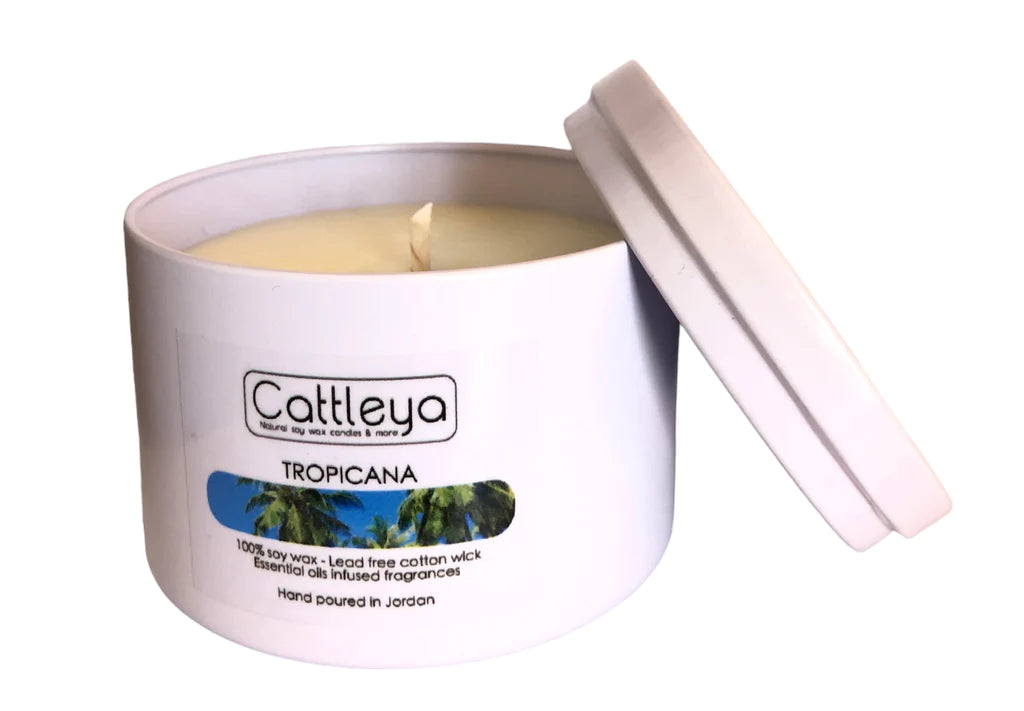 Cattleya - Soy Wax Candle Tin&Lid Tropicana