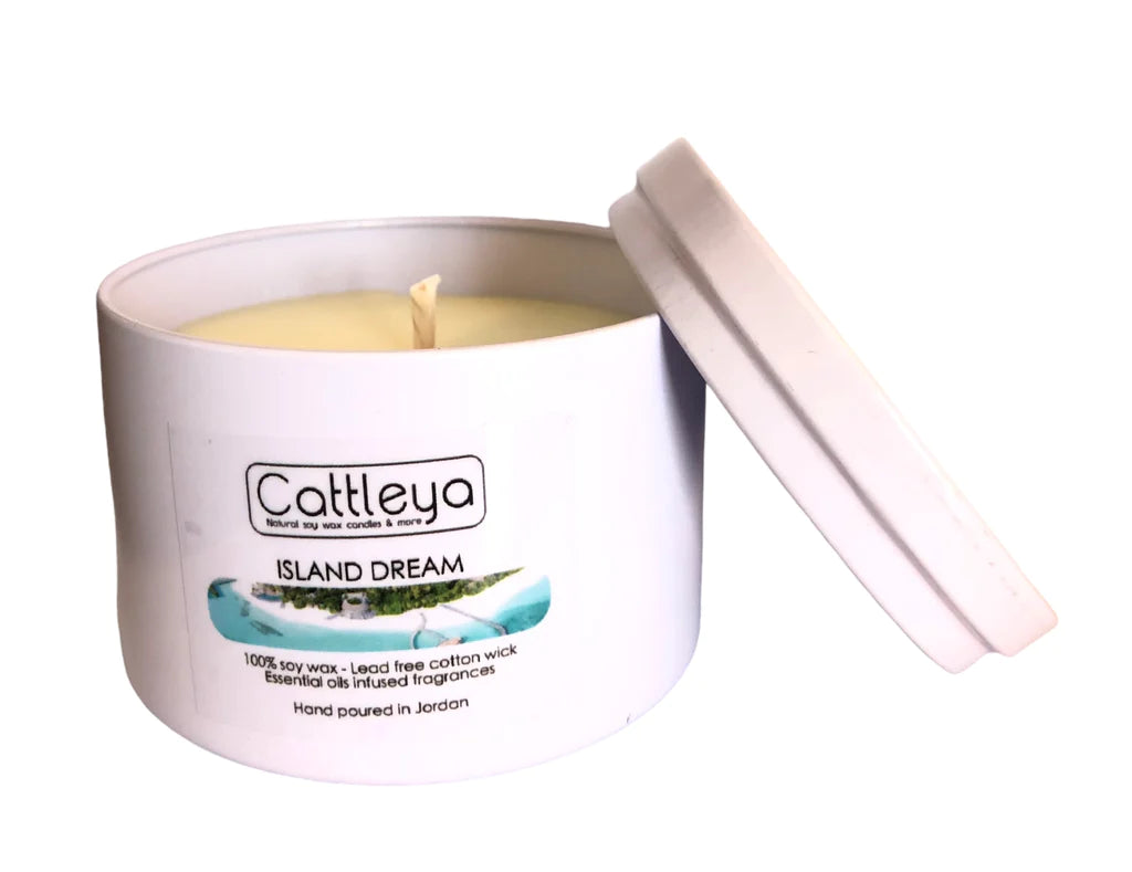 Cattleya - Soy Wax Candle Tin&Lid Island Dream
