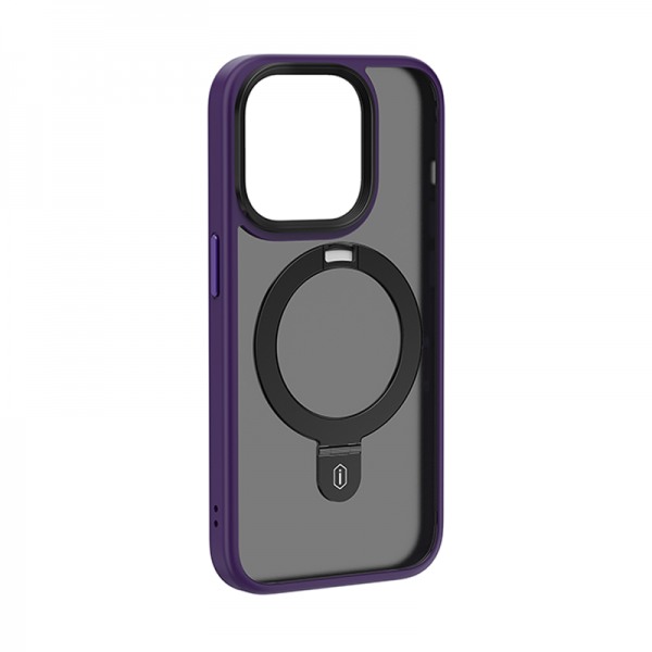 WiWU ZMM-010 MagSafe Ring case for iPhone 15 Pro max Purple