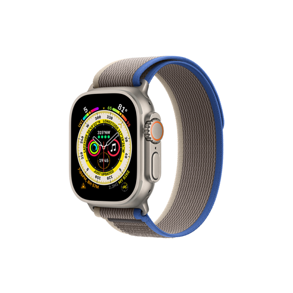 Wiwu Trail Loop Band for Apple Watch Series 1-8 38mm, 40mm, 41mm Blue+Gray