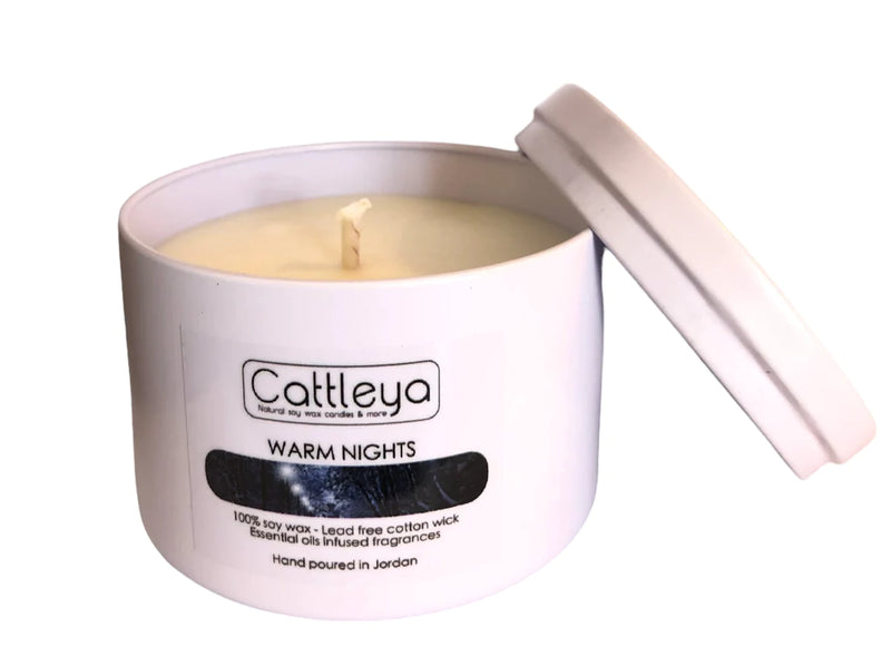 Cattleya - Soy Wax Candle Tin&Lid Warm Nights