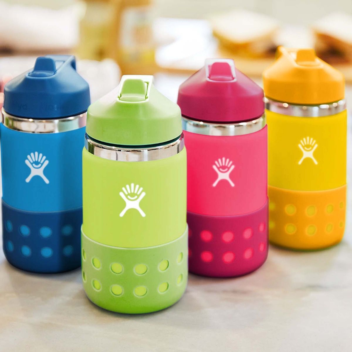 Hydroflask 12 Oz Kids Wide Mouth Straw Lid & Boot - Firefly