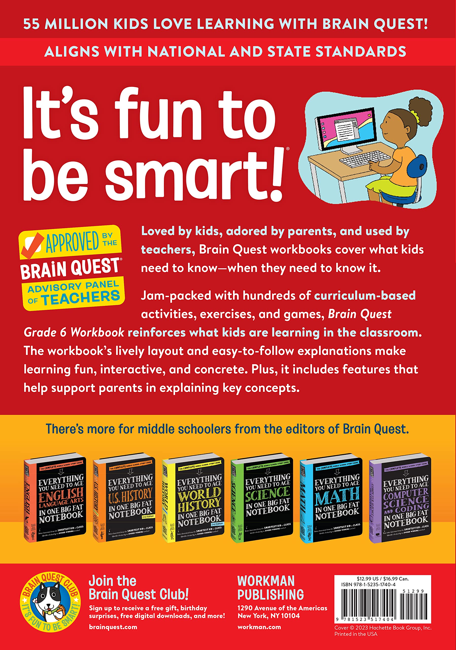 Brain Quest Workbook: 6Th Grade Revised Edition