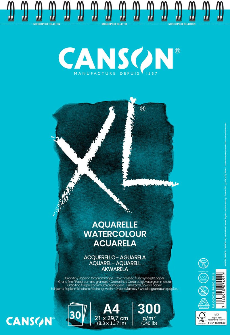Canson Xl Sketch Aqua A4 30Sh 300G