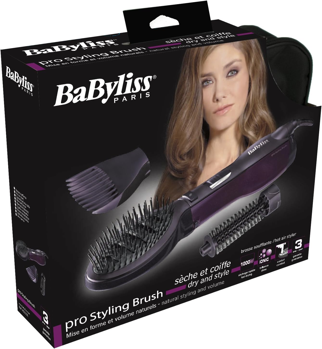 Babyliss AS115PSDE Air Brush 3 Speeds and Temps 1000W