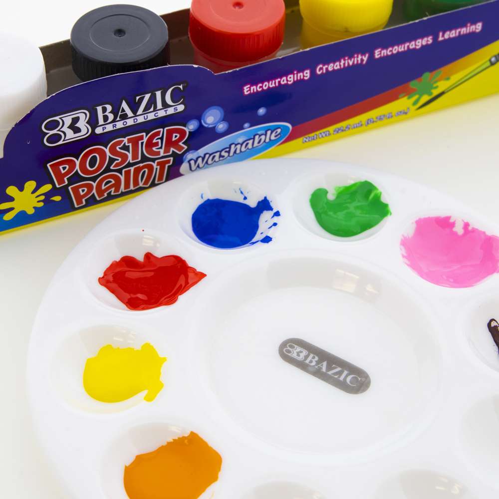 Bazic Oval 10 Mixing Palette Thumb Hole