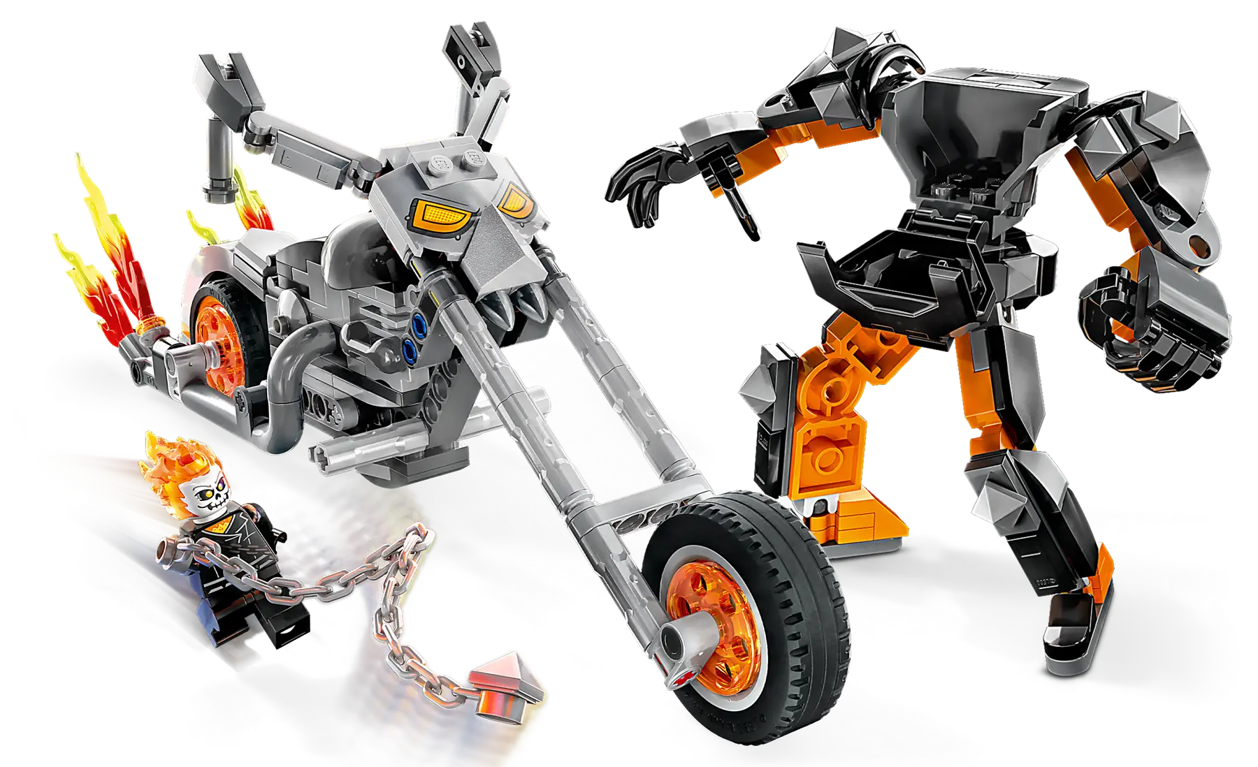 Lego Super Heroes - Ghost Rider Battlerobot & Motorcycle